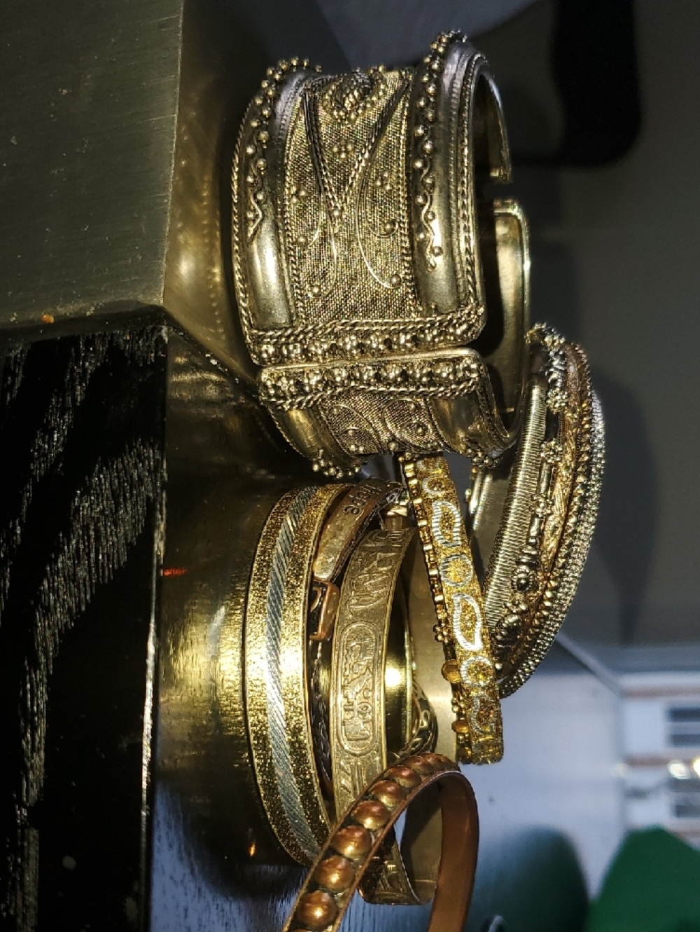 Mixed Metal Bangle Bracelet Set - Gold & Silver Tones